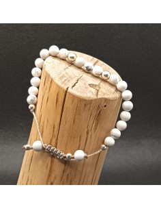 Bracelet Howlite Épure – Paix