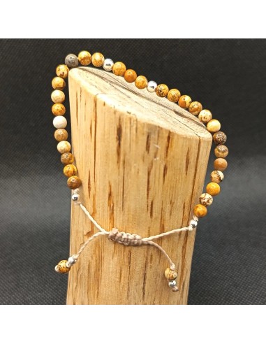 Bracelet Jaspe Paysage Épure – Connexion