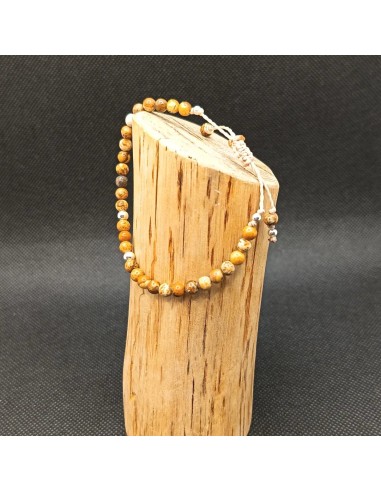 Bracelet Jaspe Paysage Épure – Connexion