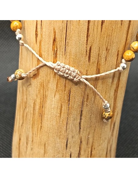 Bracelet Jaspe Paysage Épure – Connexion