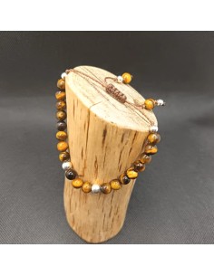 Bracelet Œil de Tigre Épure – Confiance
